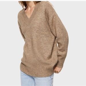 MANGO V-Neck Knitted Sweater
